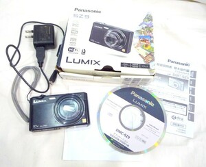 1000円スタート コンパクトデジタルカメラ LUMIX Panasonic DMC-SZ9 パナソニック 通電確認済み 箱 コード付 WHO EE1013