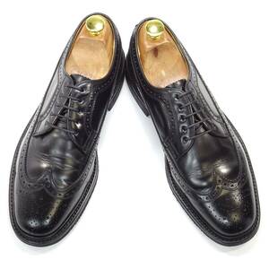 即決 REGAL GEOX 25.0cm ウイングチップ リーガル ジェオックス メンズ 黒 ブラック 本革 ビジネス 本皮 ドレスシューズ 革靴 紳士靴 通勤