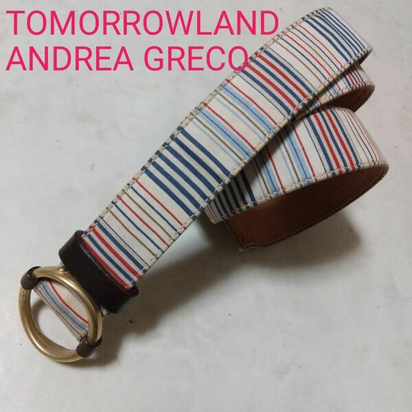 TOMORROWLAND ANDREA GRECO イタリア製 上質 ベルト
