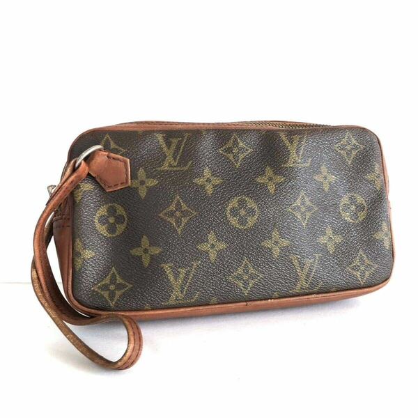 ■美品■希少■LOUIS VUITTON ルイヴィトン　モノグラム　ポシェット　スポーツ　PM セカンドバッグ PVC×レザー(豚革)　フランス製