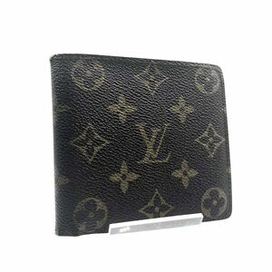 ■希少■LOUIS VUITTON ルイヴィトン　モノグラム　ポルトビエ　カルトクレディ　二つ折り財布　PVC×レザー　スペイン製　刻印あり