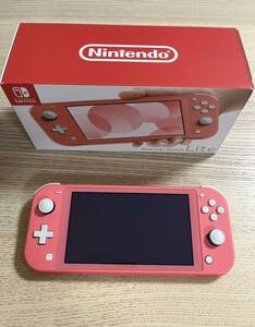  used Nintendo switch light coral HDH-001