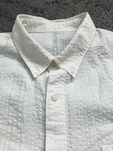 papas Papas sia soccer button down short sleeves eggshell white size L