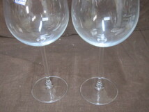 【B097】未使用　BOHEMIA　ボヘミア チェコ製 クリスタルガラス ワイングラス ペアグラス_画像6