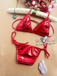 2131 1 jpy start red ultimate small cord metallic swimsuit micro Mini 