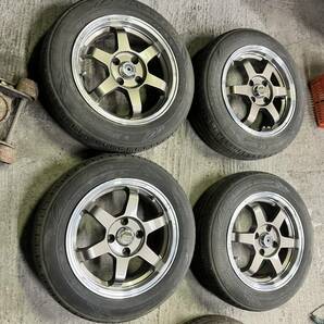 社外 タイヤホイールセット4本 165/65R14 79S 14×5.5J 4穴 PCD 100 +35 の画像1