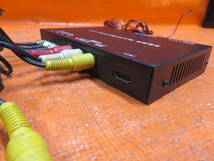BY7856 ノーブランド 動作OK 車載用 地上デジタルTVチューナー 4x4/LED miniB-CAS HDMI/4アンテナ ケーブル 電源配線付_画像7