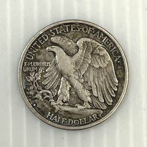 A#6545 アメリカ銀貨 ハーフダラー ウォーキングリバティー1935 現状品の画像2