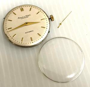 B#7626A IWC SCHAFFHAUSEN car f is uzen clock Cal.853 Vintage antique self-winding watch Movement windshield li You z face present condition goods 