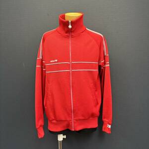 ADIDAS 60s Track Jacket アディダス 70s 80s トラックジャケット size 3 デサント期 レッド / グレー ジャージ vintage ビンテージ