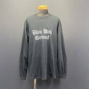 BLUCO OL-902-022 PRINT L/S TEE black size L ブルコ ロングスリーブ プリント Tシャツ 長袖 ブラック 黒 バイカー アメカジ