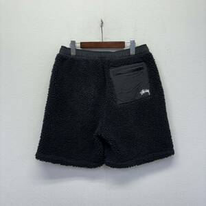 STUSSY HALF SHORTS ステューシー ハーフ ショーツ size M ブラック 半ズボン ストリート