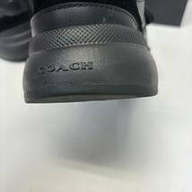 COACH TECH RUNNER TECH RNR IN SIG FG3511 231756 BLACK BLACK size 8.5D 新品 箱付き コーチ シグネチャー レザー スニーカー 26.5cm_画像6