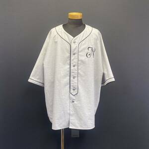 NEIGHBORHOOD BASE BALL SHIRT SS ネイバーフッド ベースボール シャツ ショートスリーブ 241AQNH-SHM06 size XL グレー