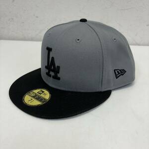 New Era 59FIFTY Los Angeles Dodgers Cap ニューエラ 59FIFTY ロサンゼルス ドジャース キャップ size 7 4/3 グレー 新品