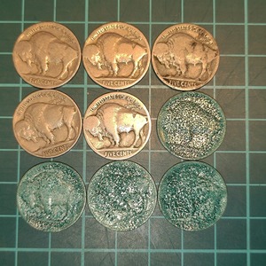 【1円スタート】アメリカ合衆国　旧5セント硬貨　Five Cents　米国　古銭　バッファローニッケル　インディアンヘッド　コンチョ おまとめ 