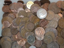 【1円スタート】イギリス他　新旧１・２ペニー硬貨他　おまとめ　約3.6㎏_画像2