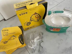 ElUPA TSK-941C ハンドミキサー　ケース付き　ユーパ　パン　レトロ　泡立て　メレンゲ　生クリーム　ホイップお菓子作り 調理器具 