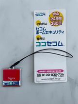 新品　SECOM セコム　携帯クリーナー　ストラップ　ノベルティ　非売品_画像1