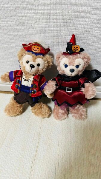 TDS ダッフィー シェリーメイ ハロウィン 2016 ぬいぐるみバッジ ぬいば