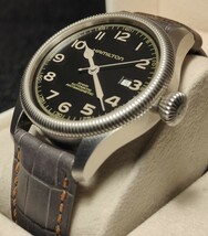 送料無料 ハリソン・フォード 限定モデル ハミルトン hamilton KHAKI Field Automatic ジャズマスター カーキ 腕時計 Jazzmaster 自動巻き_画像2