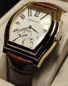 送料無料 Hamilton Dodson automatic ハミルトン ダッドソン オートマチック 腕時計 ジャズマスター カーキ Jazzmaster 腕時計 KHAKI