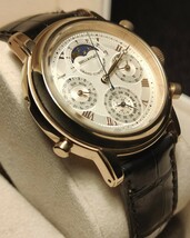 送料無 ムーンフェイズ Shellman Grand Complications シェルマン グランドコンプリケーション 腕時計 フレデリック クォーツコンスタント_画像5