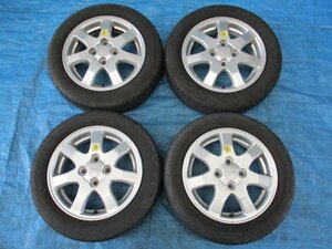 ※4本※14インチ●ダイハツ純正ホイール●155/65R14●14×4.5J +45●ハブ径54mm●4H PCD100●21年 6～7分山TYタイヤ●タント ミラ ムーヴ