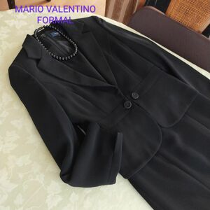 『MARIO VALENTINO FORMALブラック フォーマル』 9号サイズ ワンピース&ジャケット 喪服 礼服 上質 美品