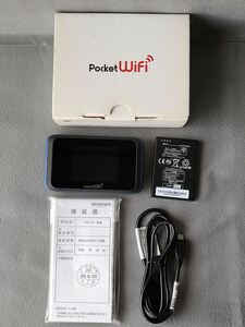 # HUAWEI Pocket Wi-Fi 502HW SoftBank navy blue mobile router 