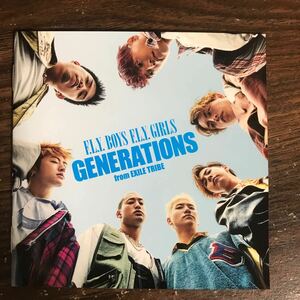 (B524)帯付 中古CD100円 GENERATIONS from EXILE TRIBE F.L.Y. BOYS F.L.Y. GIRLS(CD+DVD)