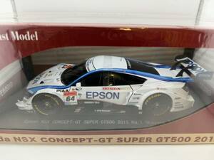 ラスト　1/18 エブロ　スーパーGT Epson NSX コンセプト-GT #64 GT500 2015 Rd.1 岡山　エプソン