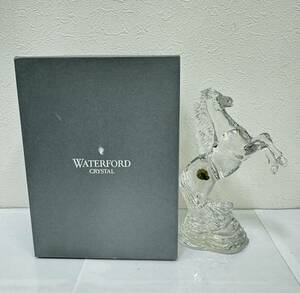 【GY-6785AR】1円~「中古品」WATERFORD ウォーターフォード クリスタルガラス ホース オブジェ 置物 工芸ガラス インテリア コレクション