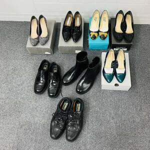 【MMY3130aKK】１円スタート 男性用 メンズ 女性用 レディース 靴 まとめ売り パンプス 革靴 ブーツ シューズ サイズ色々 箱付 箱無 