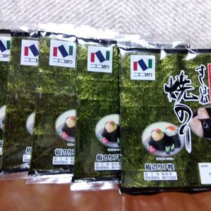 ニコニコのり 寿司はね 7枚入 × 5袋 板海苔 賞味期限2024.09