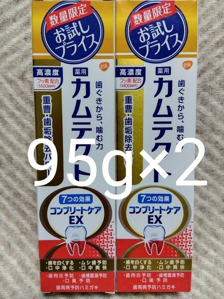 薬用カムテクト コンプリートケアEX 数量限定 95g×2 グラクソ・スミスクライン 