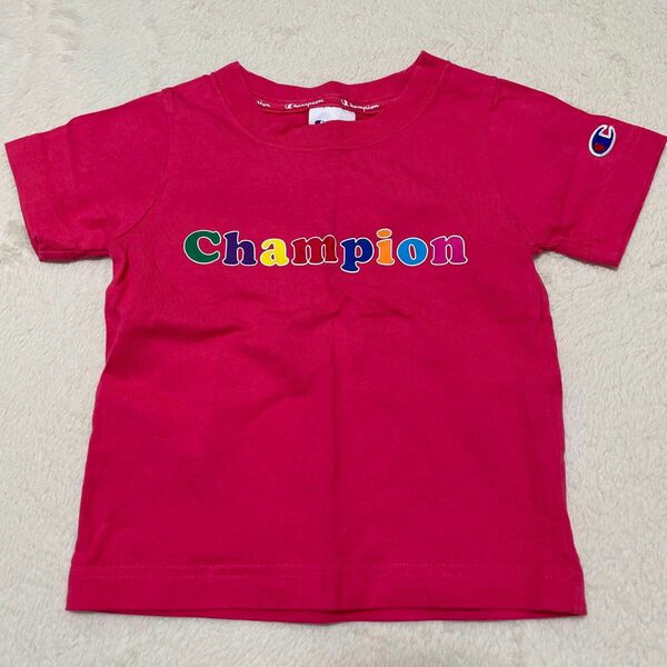 チャンピオン　Tシャツ　ピンク　100サイズ