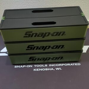 スナップオン ツールトレー パーツトレー 小物入れ 中古 3個セット 割れ無し カーキ Snap-on 収納 仕切り 廃盤