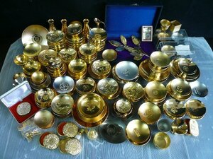 *YD-0397-45 золотой кубок золотой чашечка для сакэ мелкие вещи и т.п. .. украшение 24KGP и т.п. совместно примерно 10.8kg