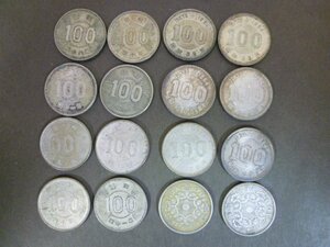 ◆H-78675-45 稲 東京オリンピック 鳳凰 100円銀貨 まとめて 硬貨16枚