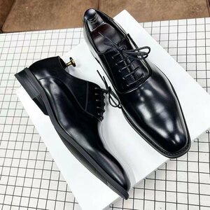 1 jpy start * high class original leather business shoes formal shoes ceremonial occasions gentleman for cow leather business shoes inside feather size selection possibility 25.0cm black color 