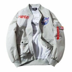最上級NASA 冬服ミリタリージャケット メンズ 上着 フライトジャケット 防風 防寒 コート 中綿入り ジャンパー M～4XL 3色選