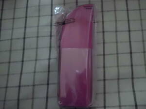 レザー風 マルチペンケース　ピンク　ベスト電器オリジナル