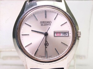 ■♪価格高騰! 資産価値！ 稼働 電池新品 メンズ ビンテージ 高級超レア！ SEIKO セイコー デイデート ３８クオーツ 3803-7010