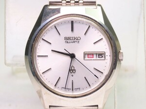 ■♪価格高騰! 資産価値！ 稼働 電池新品 メンズ ビンテージ 高級超レア！ SEIKO セイコー デイデート ３８クオーツ3803-7010