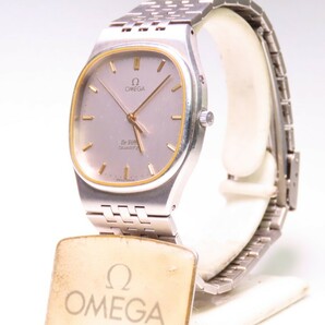 ■♪価格高騰! 資産価値！ 稼働 電池新品 メンズ ビンテージ 高級超レア！ OMEGA オメガ Deville デビル クオーツ フルオリジナルの画像4