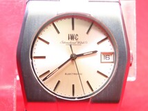 ■♪価格高騰! 資産価値！稼働 電池新品 メンズ 高級超レア！ビンテージ! IWC アイ・ダブリュー・シー シャフハウゼンエレクトロニック音叉_画像1