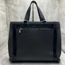 【美品】ルイヴィトン LOUIS VUITTON カスベックPM ビジネスバッグ トートバッグ タイガ レザー ブラック 黒 メンズ A4収納 M31022_画像2