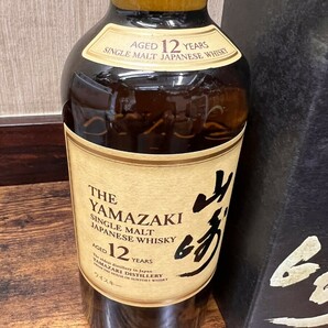 山崎１２年、SUNTORY、サントリー山崎１２年、７００ｍｌ、箱付き