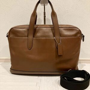 【コーチ】COACH ビジネスバッグ ブリーフケース トート 2way レザー ブラウン A4可能 通勤通学 かばん22529 （20240514）